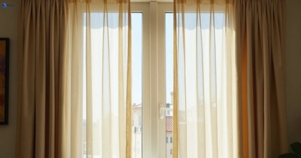 Dusty and dull curtains in margate before steam cleaning
